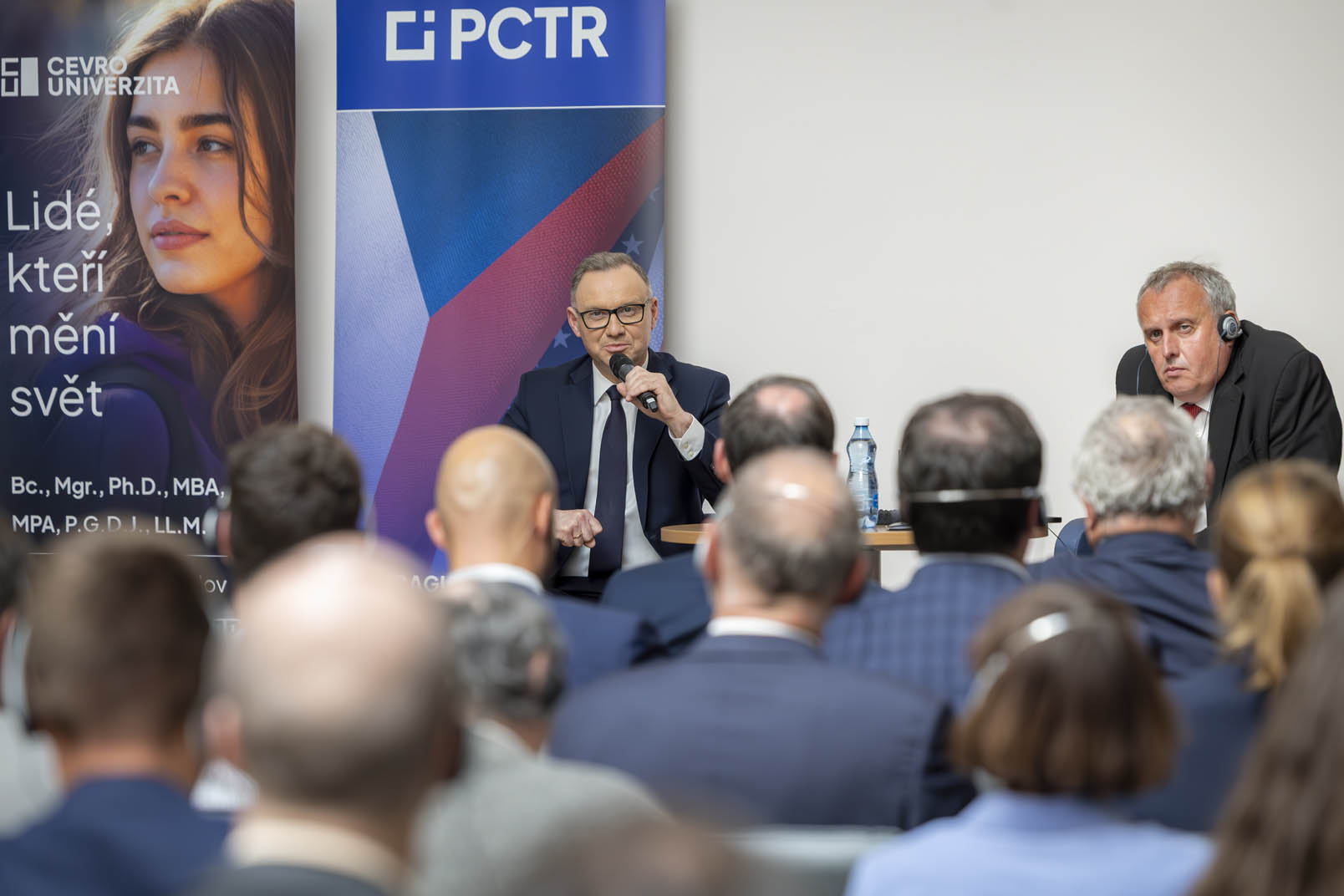 Právě si prohlížíte Rektor-velitel Farlík u debaty s prezidentem Dudou o budoucnosti střední Evropy